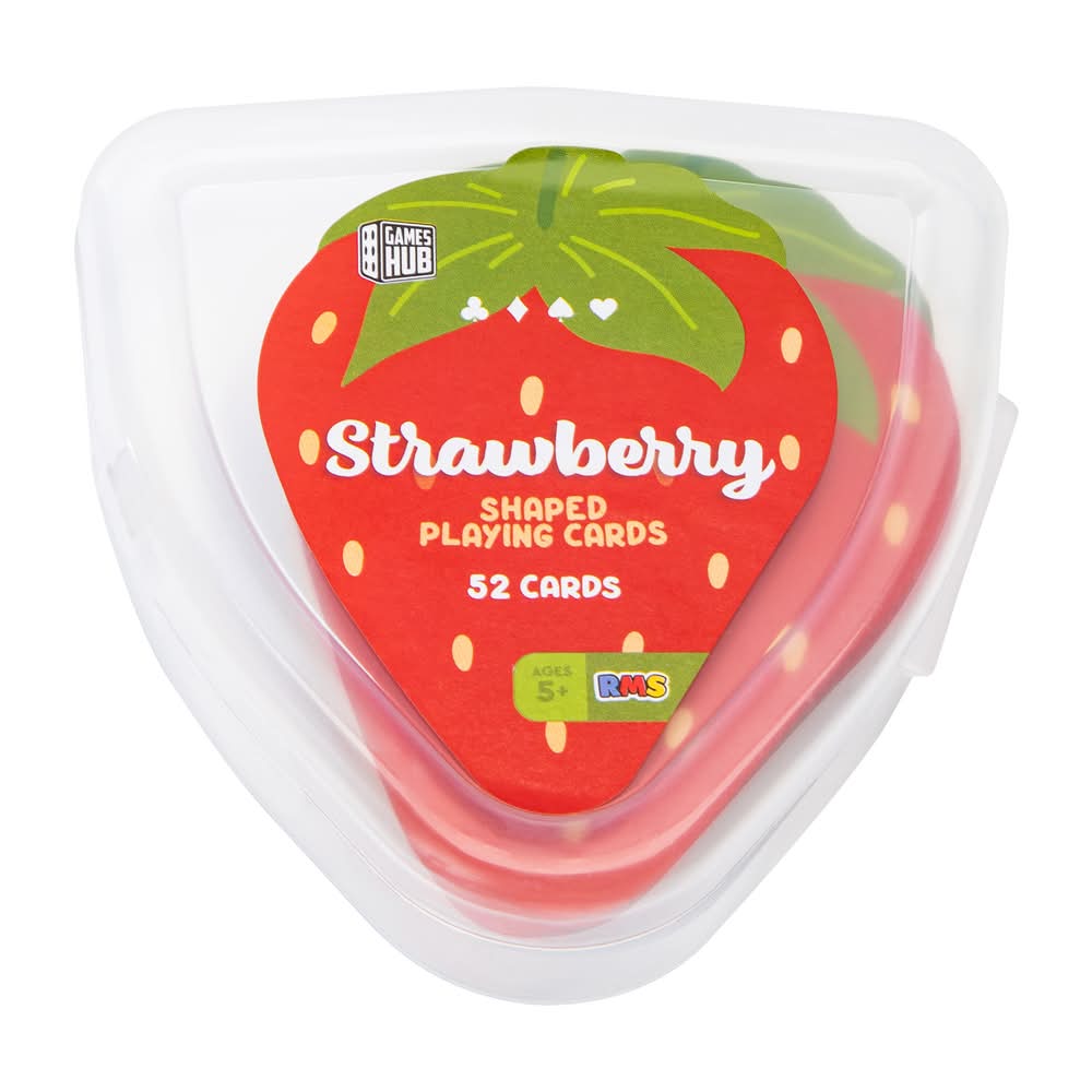Games Hub® Food Shaped Playing Cards Strawberry