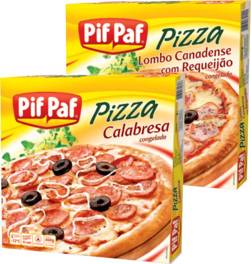 Pif paf pizza de calabresa (460g)