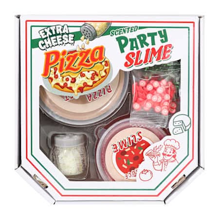 Scented Pizza Party Slime Set Extra Cheese