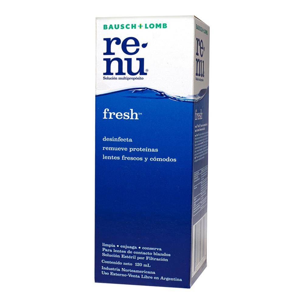 Bausch + Lomb · Re-nu fresh solución estéril para lentes de contacto (120 ml)