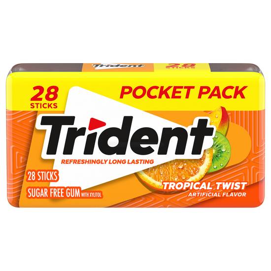 Trident Sugar Free Gum (28 ct)(tropical twist)