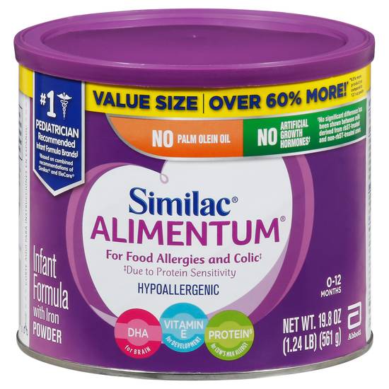 Similac Alimentum Hypoallergenic Infant Formula (19.8 oz)
