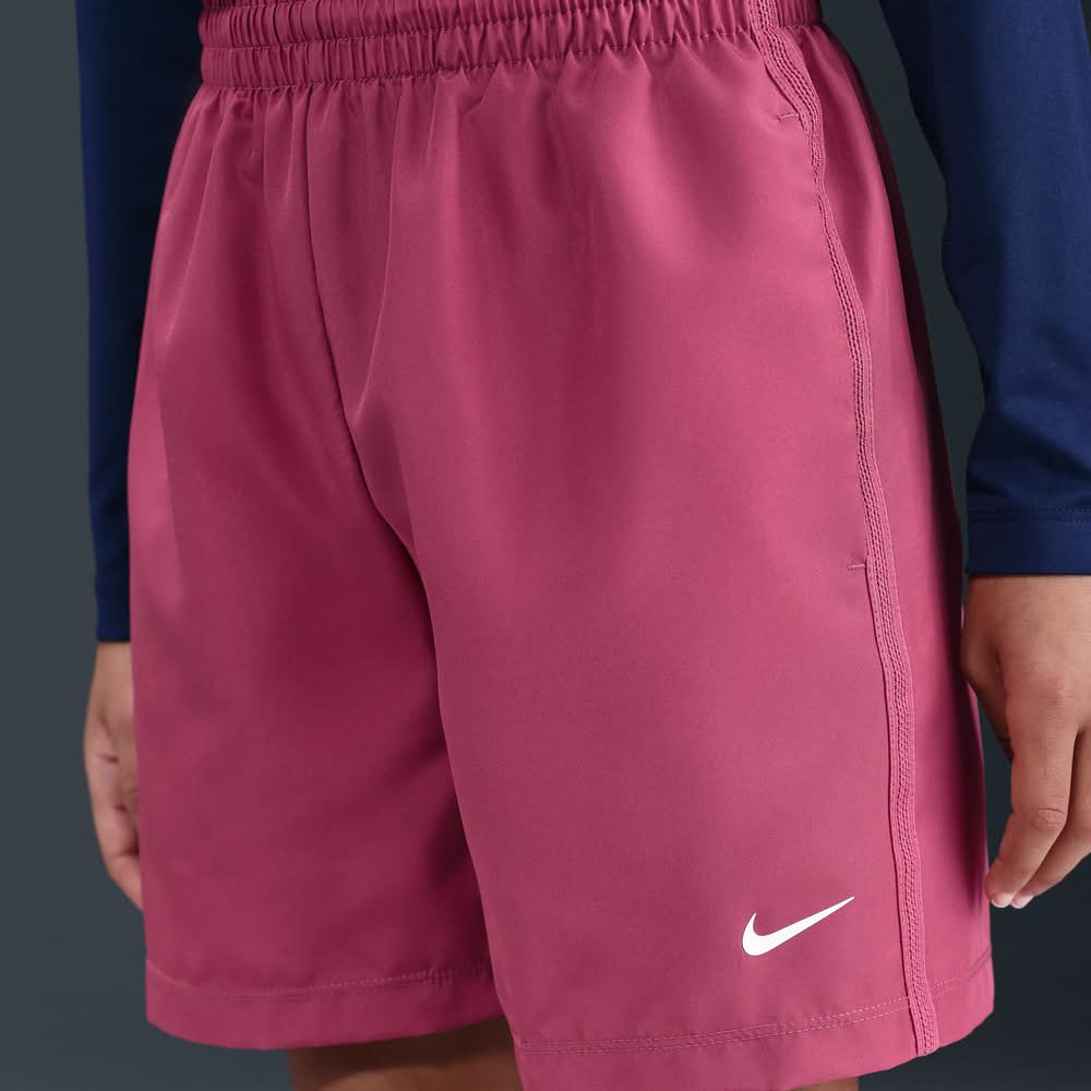 Nike Kids' Dri-FIT Multi Woven Shorts (SWEET BEET/WHITE, XL)