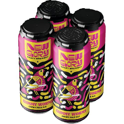 New Glory Gummy Worms Pale Ale 4 Pack Cans