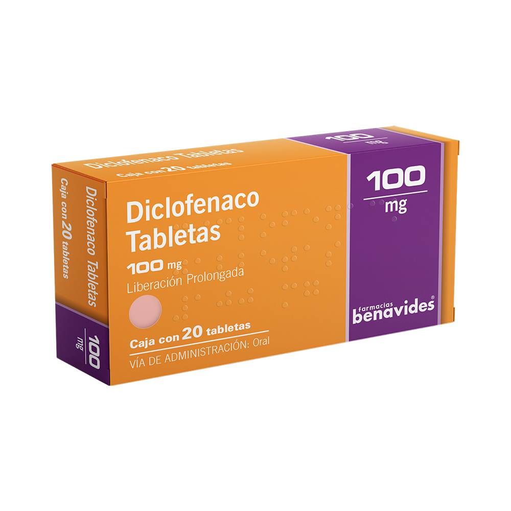 Almus diclofenaco tabletas 100 mg (20 piezas)
