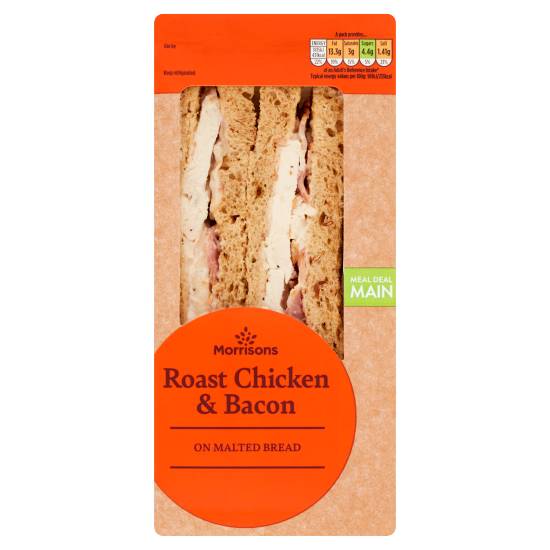 Morrisons Roast Chicken & Bacon on Malted Bread Sandwich