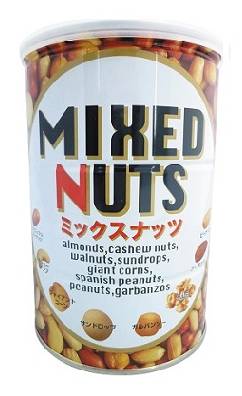 259549：なるみ物産 ミックスナッツ缶 355G / Narumi Mixed nuts can, 355G