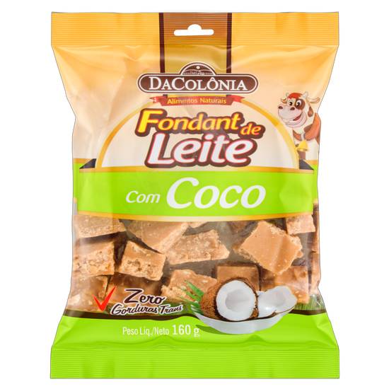 Dacolônia fondant de leite com coco (160 g)