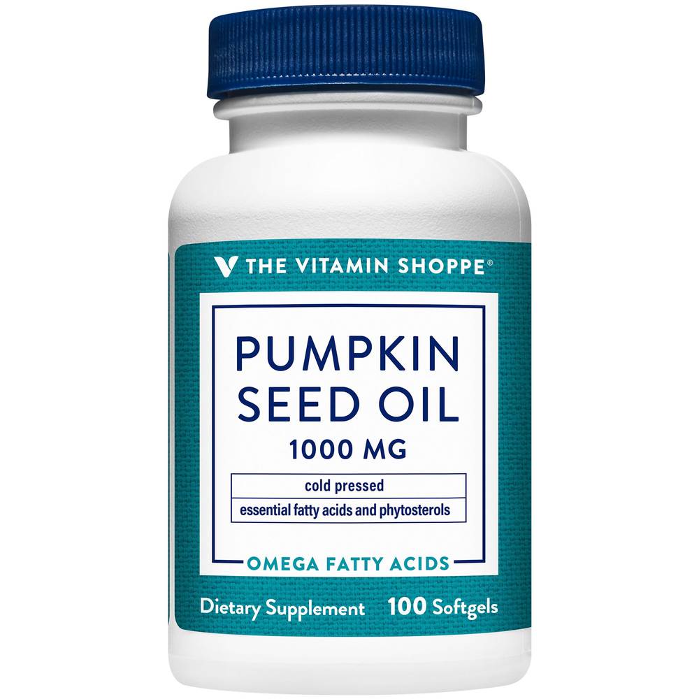 The Vitamin Shoppe Pumpkin Seed Oil Cold-Pressed Softgels (100 ct)