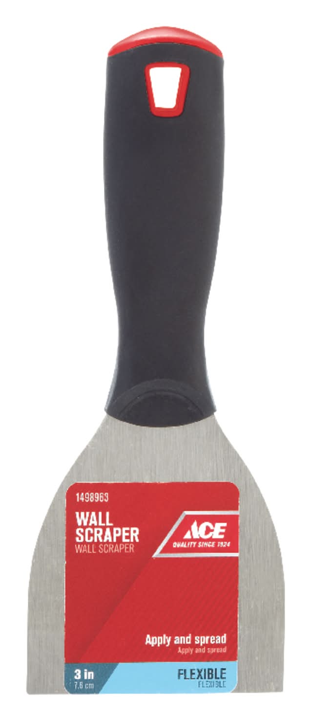 Ace 3 In. W Carbon Steel Flexible Wall Scraper