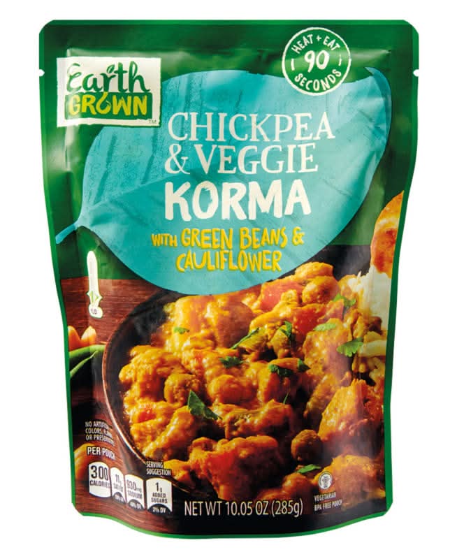 Earth Grown Chickpea and Korma, Green Beans & Cauliflower (10.05 oz)