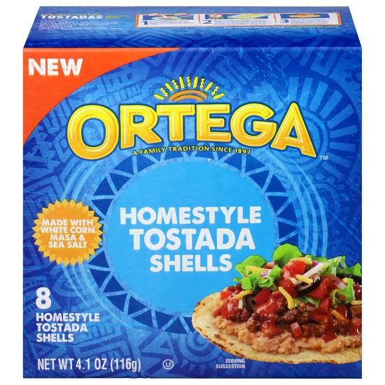 Ortega Homestyle Tostada Shells White Corn Masa