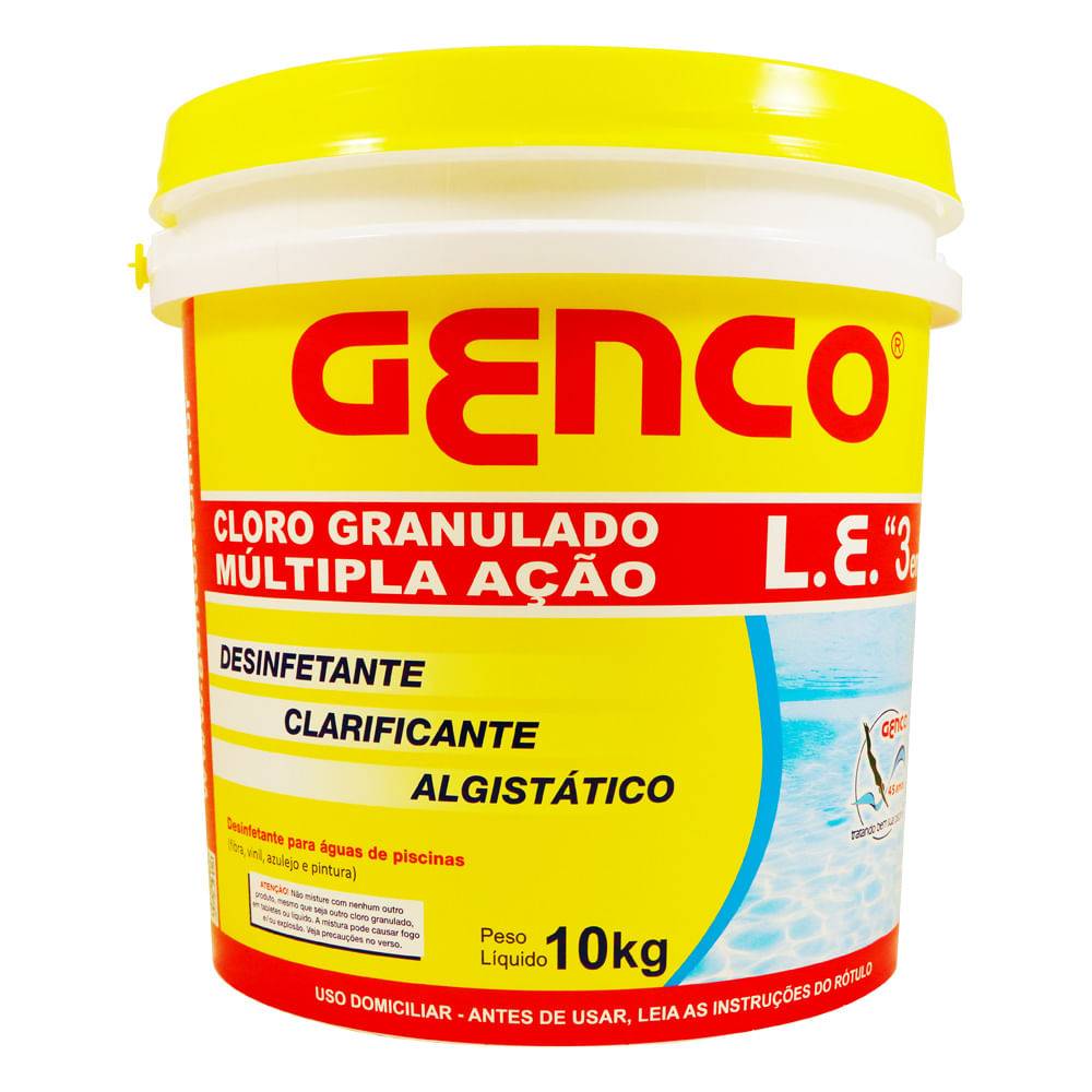 Genco · Cloro granulado múltipla ação (10 kg)