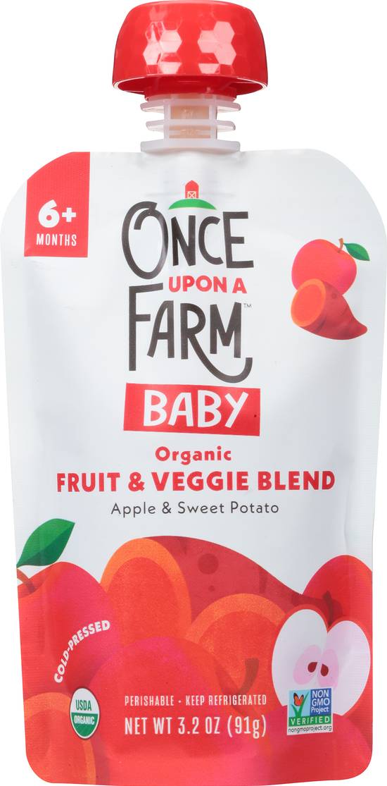 Once Upon a Farm Baby Apple & Sweet Potato Veggie Blend 6+ Months