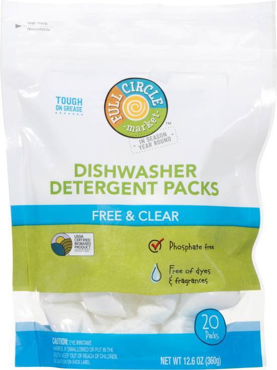 Full Circle Dishwasher Detergent packs
