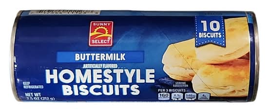Sunny Select Biscuits, Buttermilk (7.5 oz, 10 ct)