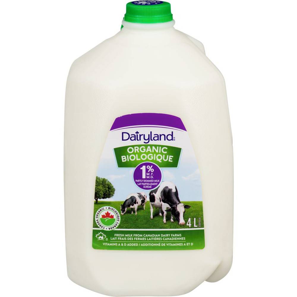 Dairyland Organic 1% Milk (4 L)