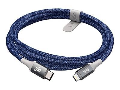 360 Electrical Lightning To Usb C Cable, 4', Navy