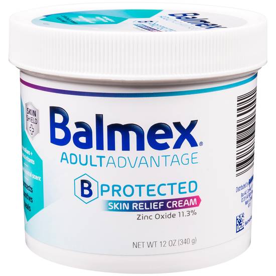 Balmex AdultAdvantage BProtected Skin Relief Cream, 12 OZ