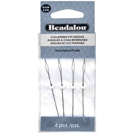 Beadalon Collapsible Eye Needles, Heavy