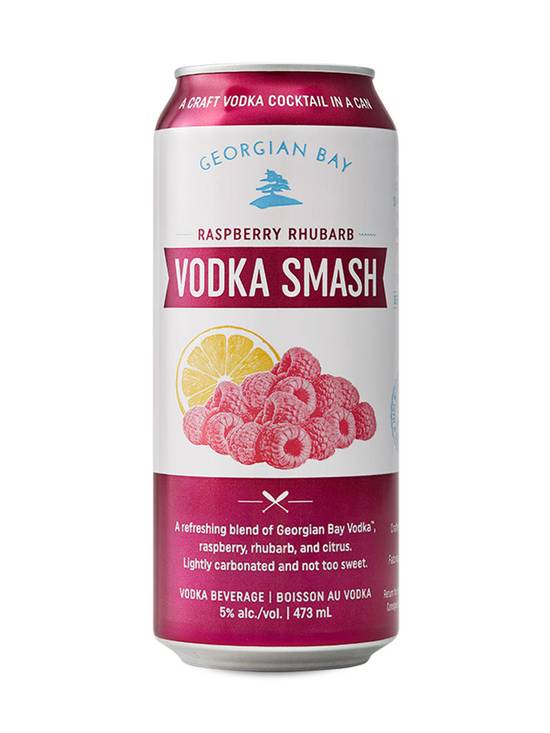 Georgian Bay · Raspberry Rhubarb Vodka Smash (473 mL)