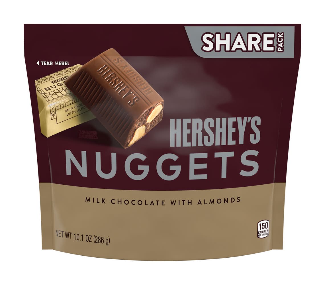 Hershey's Nuggets Candy Share pack, Milk Chocolate Almonds (10.1 oz)