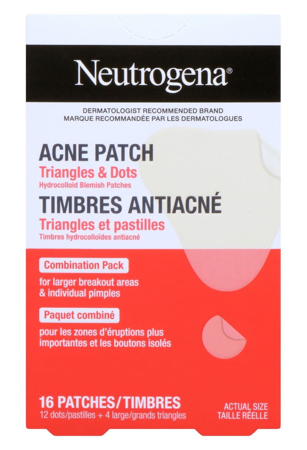 Neutrogena Acne Patch Absorbs Fluids & Removes Impurities Combination (16 ct)