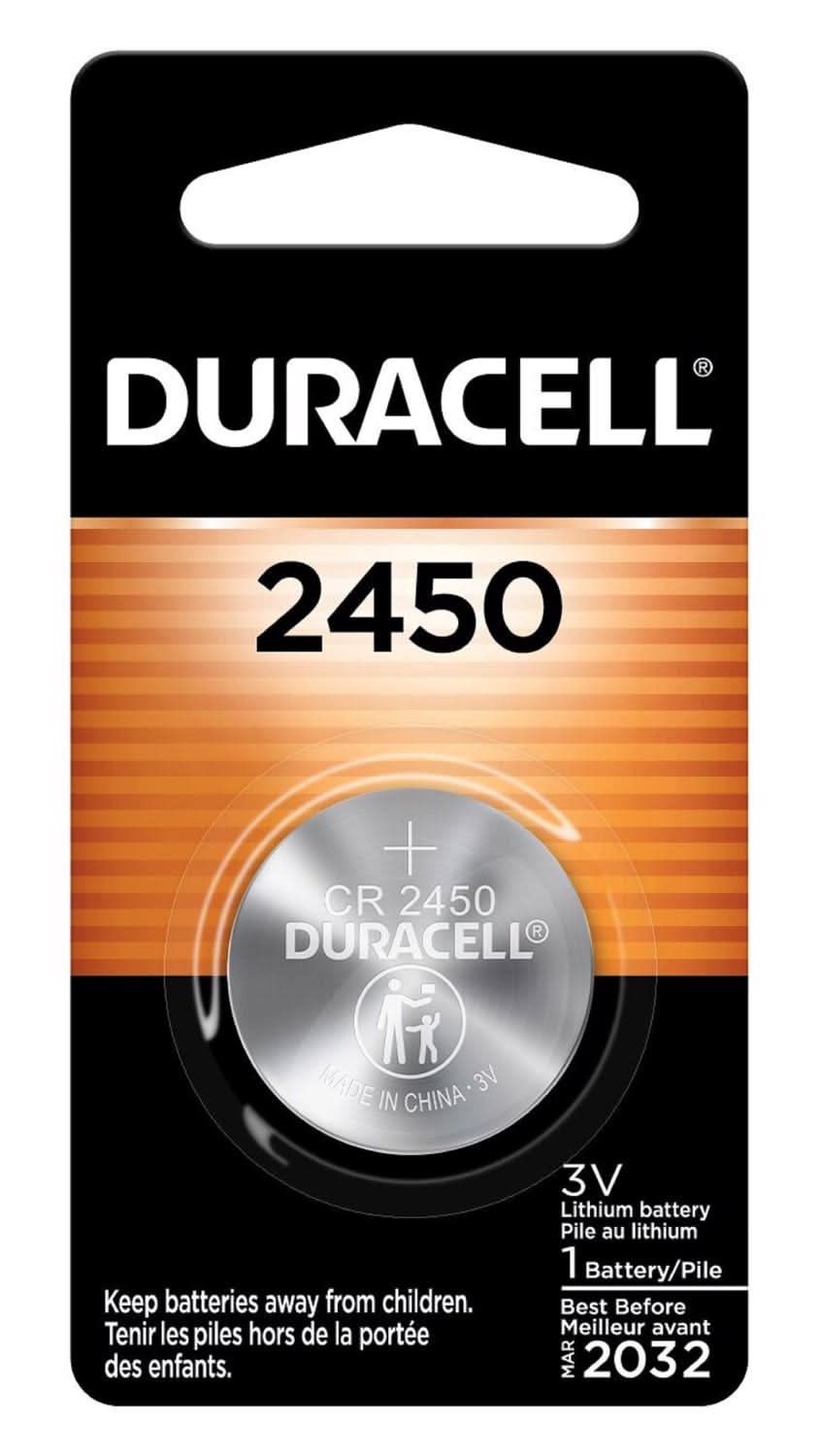 Duracell Lithium Coin 2450 3 V 600 Mah Medical Battery 1 Pk