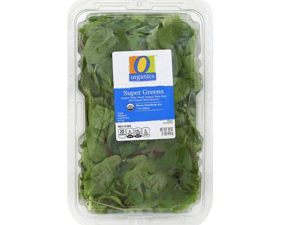 Order O Organics · Organic Super Greens Baby Spinach Chard Kale (16 oz) food online from Safeway store, Butte on bringmethat.com