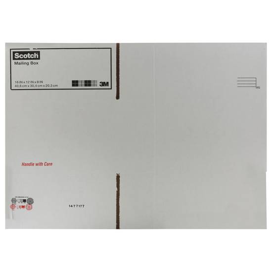 Scotch Mailing Boxes, 16 in X 12 in X 8 in (white)