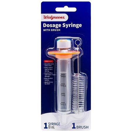 Walgreens Dosage Syringe With Brush