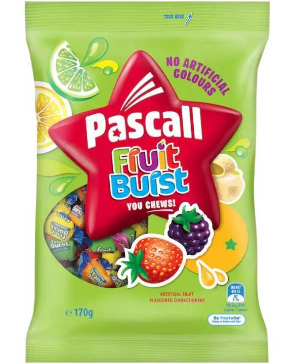 Pascall Fruit Burst 170g