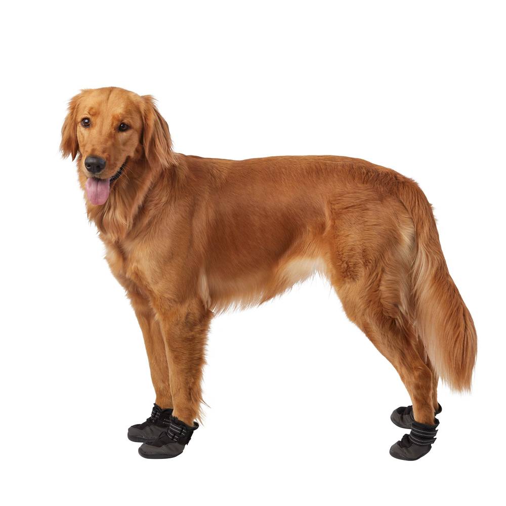 Top Paw® Dog Booties (Color: Black, Size: Medium)