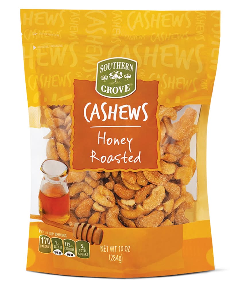 Southern Grove Cashews, Honey Roasted (10 oz)