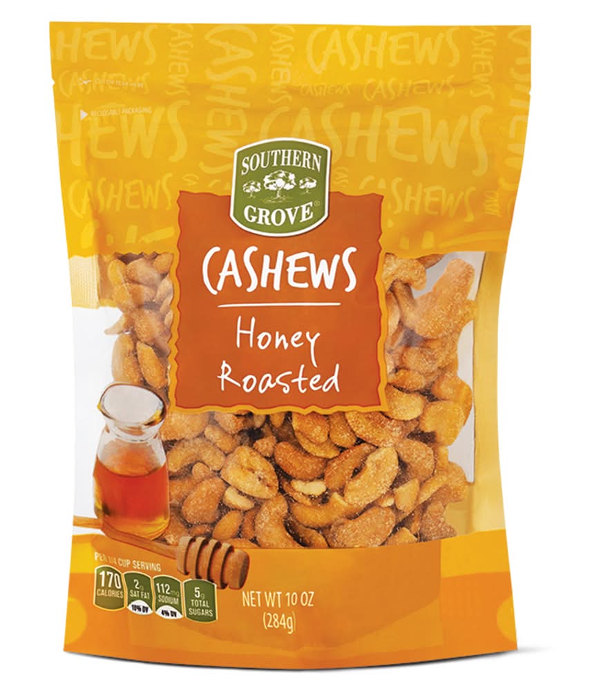 Southern Grove Cashews, Honey Roasted (10 oz)