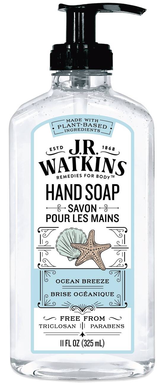 J. R. Watkins Ocean Breeze Gel Hand Soap, 11 OZ