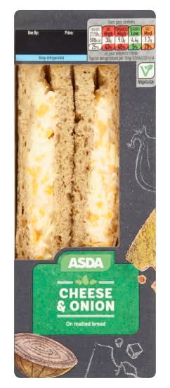 ASDA Sandwich Cheese & Onion
