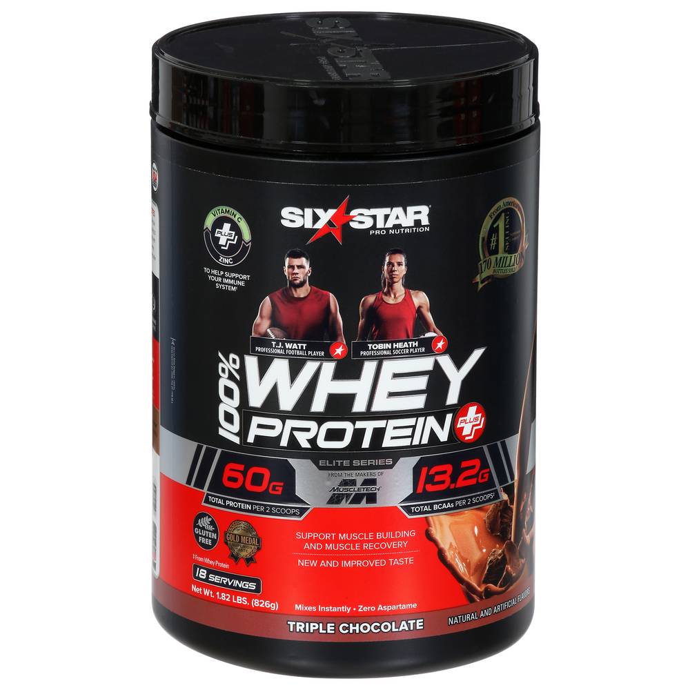 Sixstar Triple Chocolate Whey Protein Powder (1.8 lb)