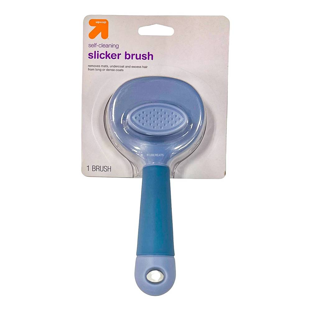 Up&Up Self-Cleaning Cat Slicker Grooming Brush For Undercoat