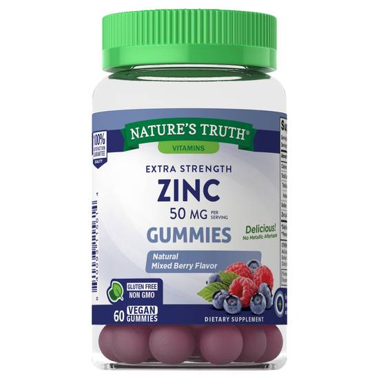 Nature's Truth Extra Strength Zinc Gummies