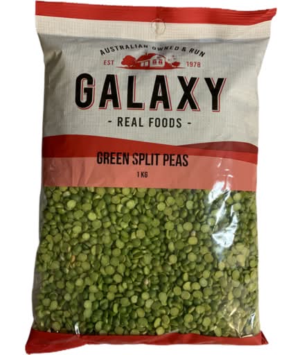 Galaxy Real Foods Green Split Peas (1kg)