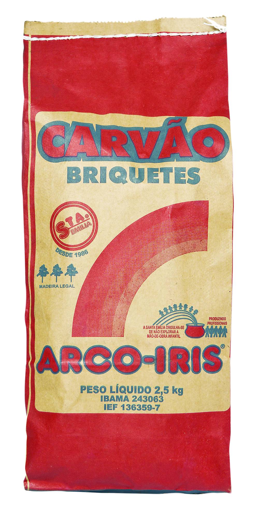 Arco-Iris · Carvão briquetes