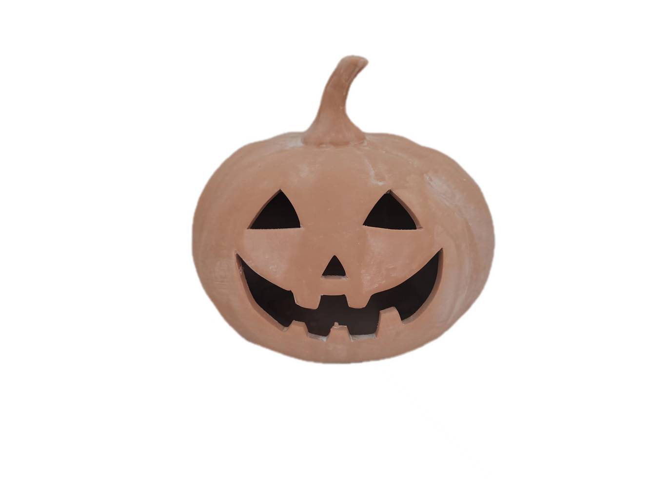 Spooky Village Terra Cotta Halloween Pumpkin