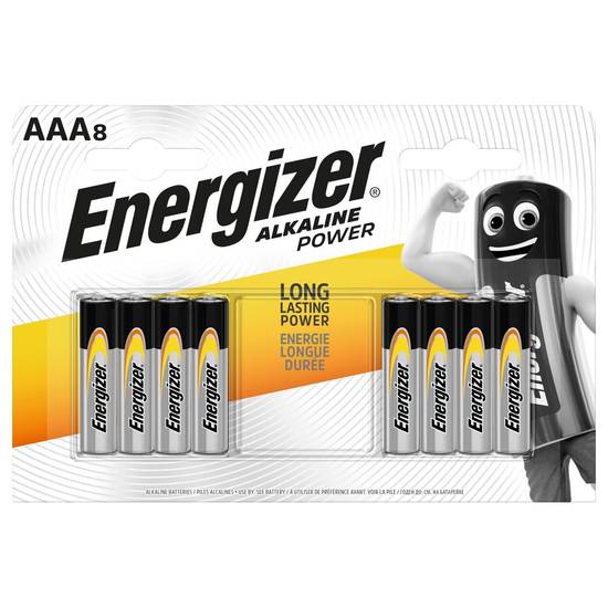 Energizer - Power pile alcaline aaa/lr3 1,5v (8 pièces)