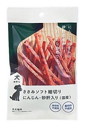 犬おやつささみスティック人参砂肝 50g