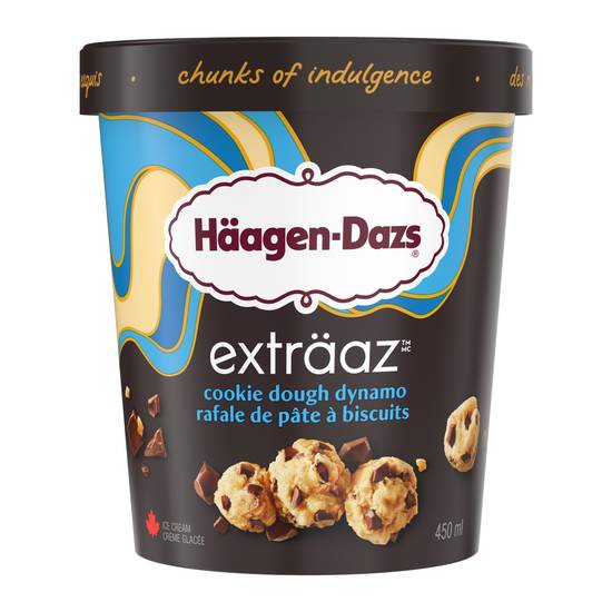 Haagen-Dazs  Extraaz Rafale de Pâte à Biscuits 450ml / Haagen-Dazs Extraaz Cookie Dough Dynamo 450ml