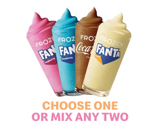 Large Frozen Coke® and Fanta® Flavours