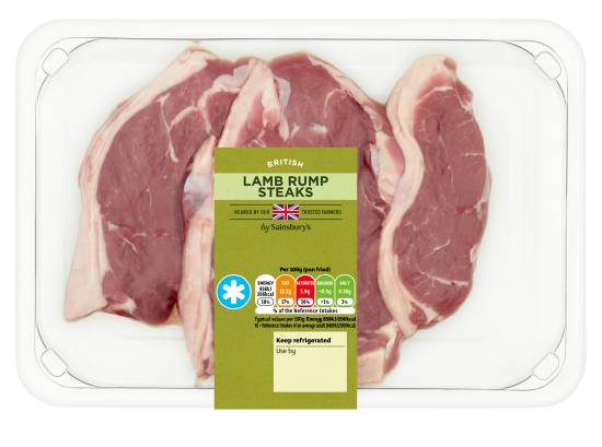 Sainsbury's British Lamb Rump Steaks (300g)