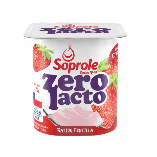 Zerolacto yoghurt batido sin lactosa frutilla (pote 120 g)