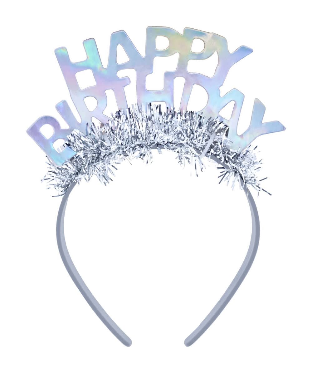 Spritz Goh Headband Party Tiara, Silver